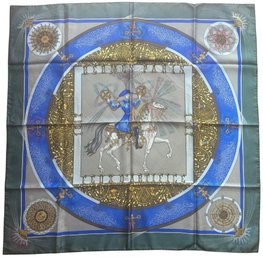 Vintage Hermes 'Feux D'Artifice' Silk Scarf