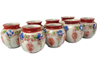 A Collection Of Diminutive Antique Japanese Porcelain Vases