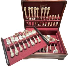 1940 International Silver 'Joan Of Arc' Sterling Silver Set - Service For 8 - Fifty Five Pieces ~ 77.03 OZT -