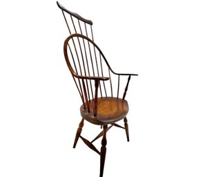 Unusual 18th C New England High Comb Back Windsor Chair - Purchased At Auction For $3400