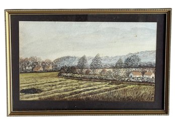 English Countryside Watercolor  18' XZ 12'