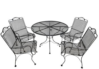 Vintage Wrought Iron Patio Set-