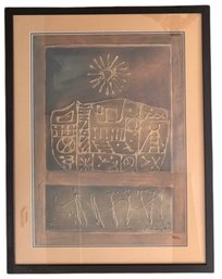 1981 'Noah's Ark' ~ Mixed-Media By Miriam Axelrod  (American 1913-1998)  ~(More Art In Part 2)