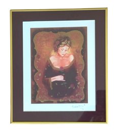 Signed Serio-Lithograph 'Mythical Rose' By Charles Lee  12' X 14'