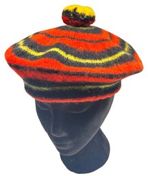 Vintage Scottish Pure Wool Tam O' Shanter Beret