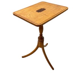 18th C  Birdseye Maple Candle Stand