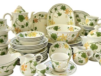 Vintage Villeroy & Boch 'Geranium' China Set  - Fifty-six Pieces