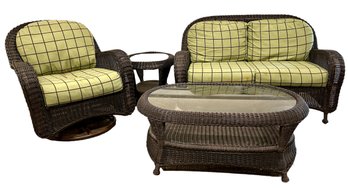 Summer Classics Resin Wicker Outdoor Set - 4 Pc