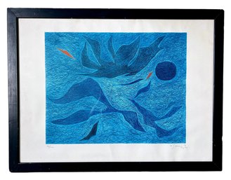 Gustav Singier 'L'espae Et La Dance' Stamped, Signed And Numbers Print, C. 1964