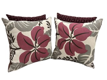 Two Pairs Of Designer Down Filled Pillows