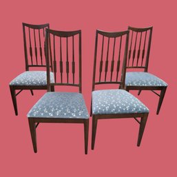 Set Of 4 MCM Upholstered Dining Room Chairs