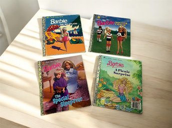 4 Barbie Little Golden Books