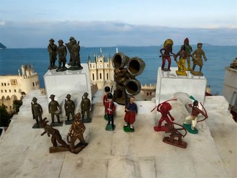 Twenty Metal And Plastic Action Figures