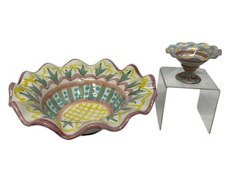 2 McKensie Childs Pieces