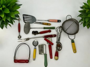 Assortment Of 1950s Or Earlier Kitchen Tools