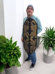 African Wood Wall Art, Lizard