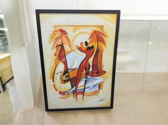 Alfred Gockel Abstract Art - Over And Under The Waves