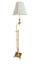 Adjustable Brass Floor Lamp