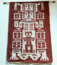 Vintage Tribal Wool Wall Hanging