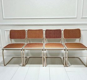 Four Mid Century Mitab Tubular Chairs