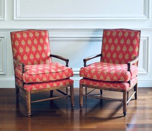 Pair Beautiful Minton-Spidell Normandie Chairs