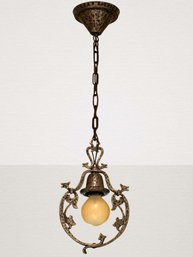 Vintage Romance Revival Bare-Bulb Chandelier