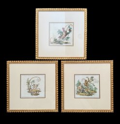 Trio Of Trowbridge Fluted Framed Angels