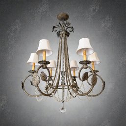 Chandelier With Leaf Motif