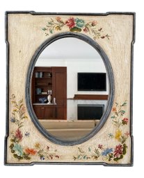 Floral Motif Wall Mirror