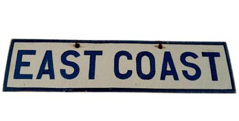 Wooden East Coast Sign