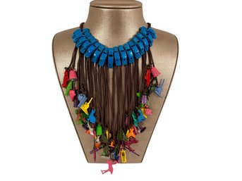 Vintage Cracker Jill Necklace Designed By Peggy Shure & Lynn Foster, SS/F Designs - Chicago