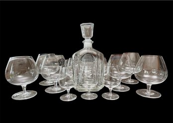 Lot Of Snifters And Decanter (19 Pcs)