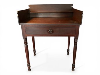 Antique Sheraton Style Mahogany Schoolmaster Writing Desk