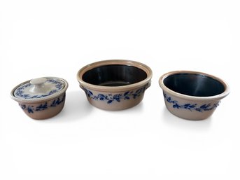 Salmon Falls Traditional American Salt Glazed Pottery Vessels, Made In Dover, New Hampshire