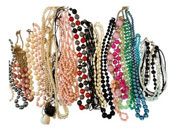 Large Selection Of Beaded Fashion Necklaces