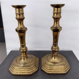 Pair Of Brass Candlesticks