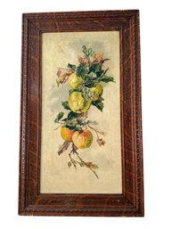 'Apples' Oil  Painting Attrib.  Anna Eliza Hardy -Late Victorian