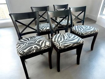 Set Of 6 Crate & Barrel Vinter Chairs