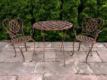 Wrought Iron Bistro Set