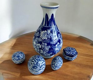 Blue And White Grouping