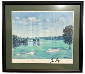 Oakland Hills Golf Course Print Signed By Professional Golfers