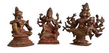 Bronze Hindu Deity/ Goddess Figurines