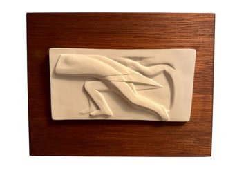 George Aarons Art Deco Plaster Relief Sculpture Titled Adam And  Eve