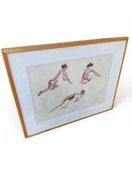1990 Bette Fast Signed Nude Drawing