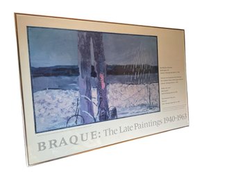 Framed 1982 Art Poster For Georges Braque: The Late Paintings 1940-1963 From The Philips Collection