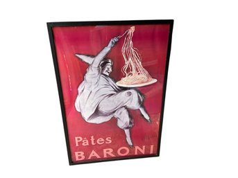 Framed Poster Of Leonetto Capiellos 1921 Pates Baroni Advertisement