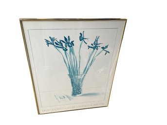 1973 Art Exhibition Poster, David Hockney Still Life With Book