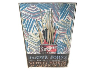 1977 Jasper Johns Exhibition Poster For The Whitney Museum Of American Art