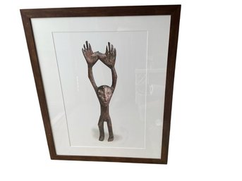Framed Art Print Of 19th-century Kasungalala Sculpture By Lega People Of Congo