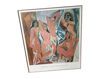1999 Framed Art Print Of Pablo Picassos 1907 Painting, Les Demoiselles DAvignon